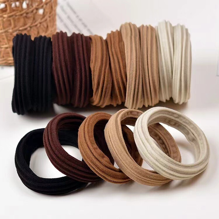2025 New Bold High-Elasticity Seamless Hair Tie Ins Female Hair Tie Student High-Looking and Super Fairy