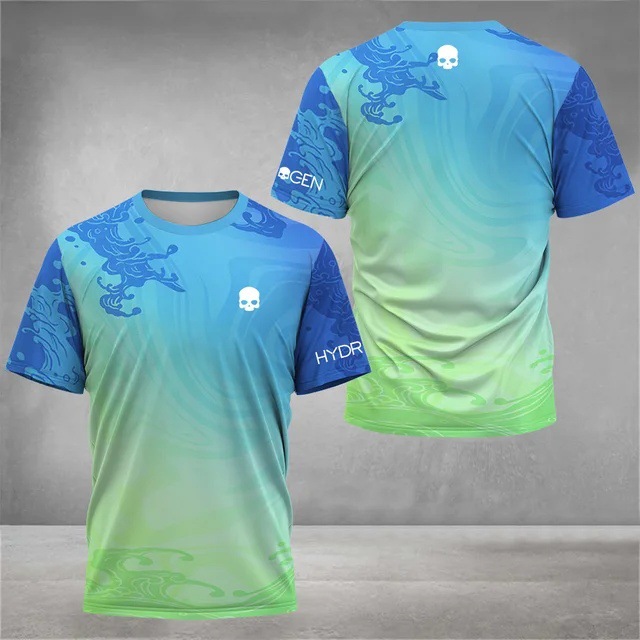 2025 venta caliente moda 3D impresión digital para hombres deportes deportes suelta transpirable manga corta cuello redondo camiseta en stock