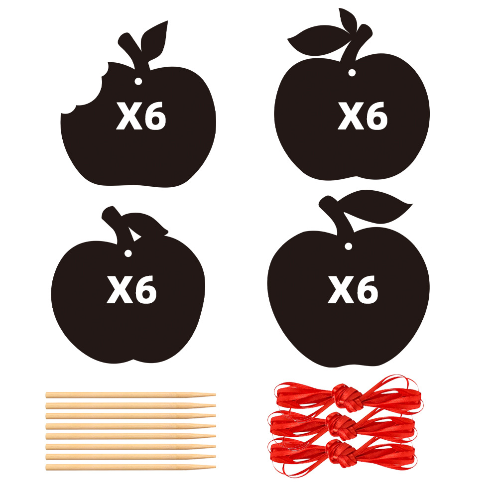 24 tarjetas de rascar de manzana, W-00060