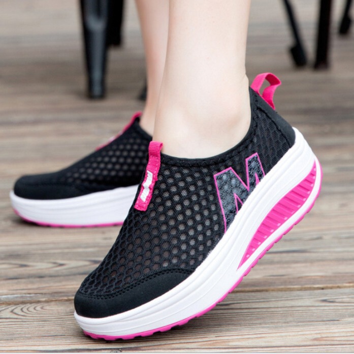 2026 Cross-Border Wholesale Spring and Summer Rocking Shoes Dropshipping Women's Shoes Amazon Mesh Sneakers Platform Women's Single Shoes Mesh Shoes 2026 Cross-Border Wholesale Spring and Summer Rocking Shoes Dropshipping Women's Shoes Amazon Mesh Sneakers Platform Women's Single Shoes Mesh Shoes