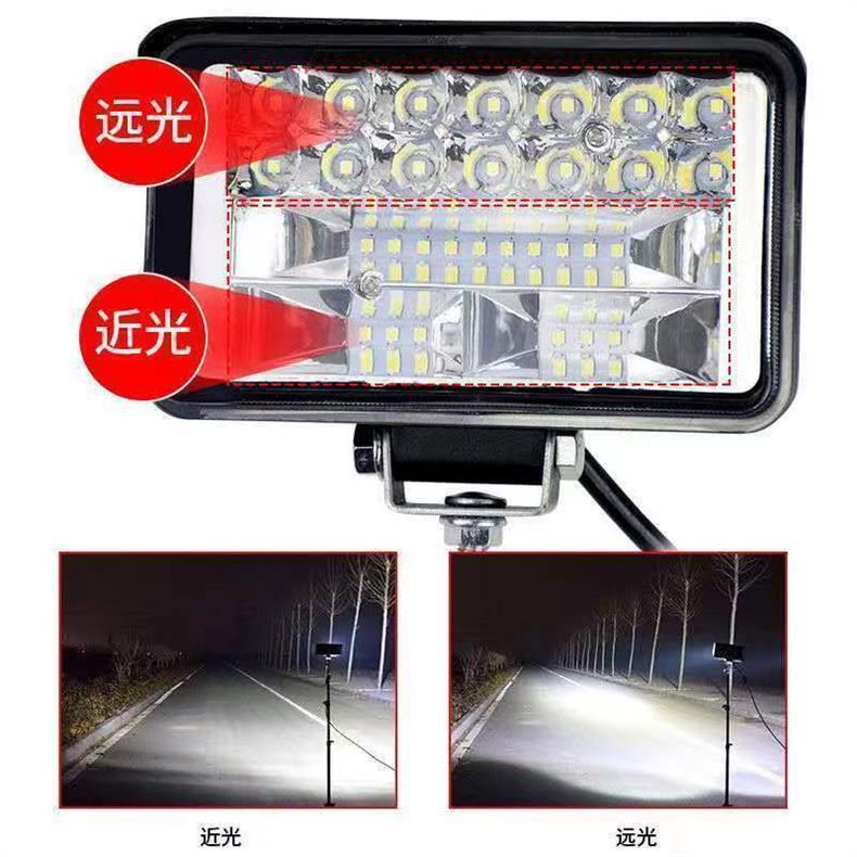 Car Lights Led Strong Light Super Bright High and Low Beam 12V-80V Electric Vehicle Tractor Headlight Four-Wheel Vehicle Light Spotlight Modification
