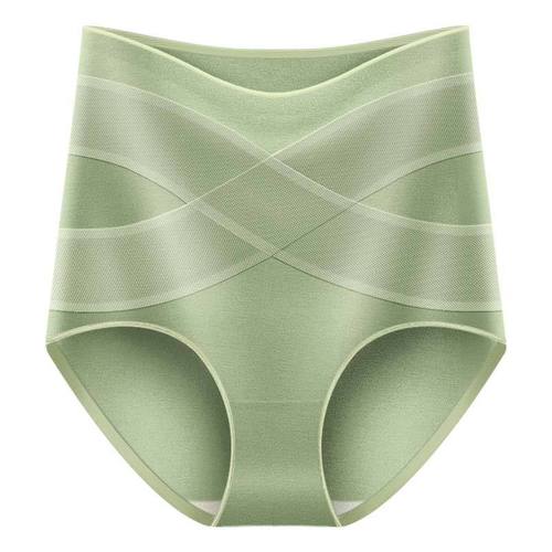 Meiya Tight Cross Tummy Controlling Cotton Underwear Women's High Waist Butt Lifting Tummy Controlling Pants Lightly Slimming Non-Tightening Women's Belly Corset Pants