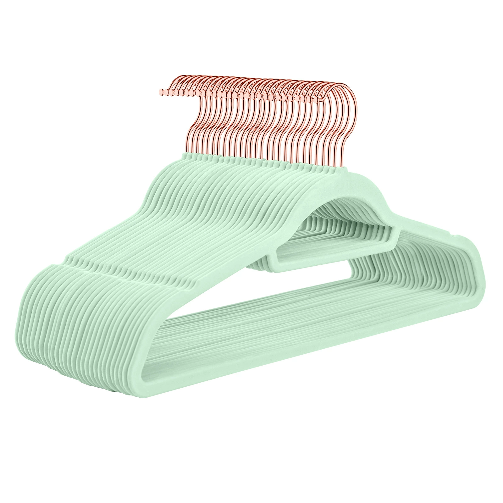Плюшевый не-slip держатель для одежды, 45 см, розово-золотой swivel крючок