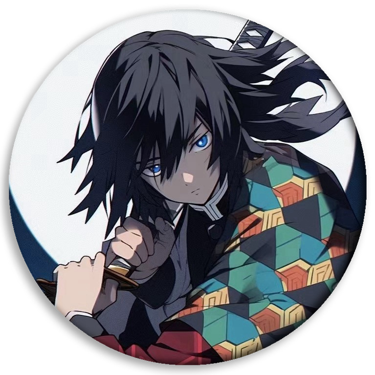 Ghost Blade insignia anime periférico carbón Zhilang usted frijoles mi esposa Shan Yi insignia barra redonda colgante