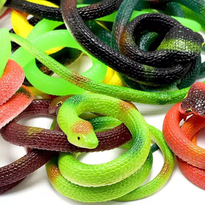 Toy Snake, Simulated Snake, Soft Rubber Fake Snake, Prank Cobra, Strange and New Toy Fake Snake Wholesale