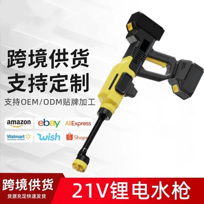 [New Double Pins] Wireless Car Washing Machine Portable Car High Pressure Water Gun Lithium Battery Home Car Washing Handy Gadget (Car washing machine)