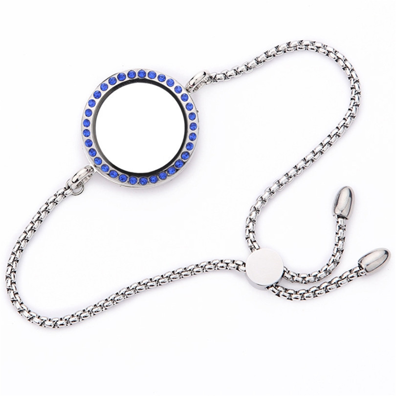 Fashion Geometric Round Alloy Rhinestones Women's Bracelets display picture 2