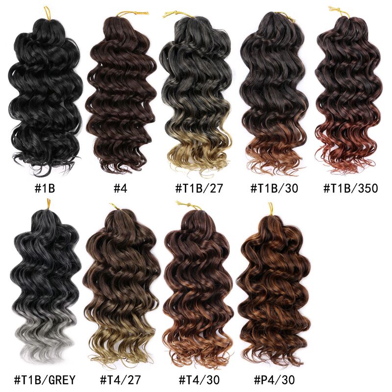 Synthetic Short Curly Hair European and American Style Wig Brazilian Ocean Wave Deep Twist Ocean Wave