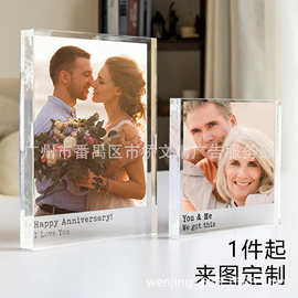 亚马逊爆款个性化亚克力牌匾跨境图片彩印厚款亚克力节庆桌面摆件