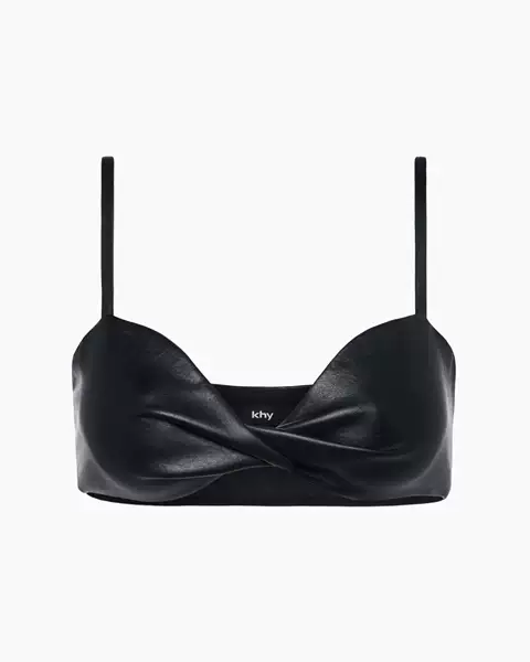 Leather tube top