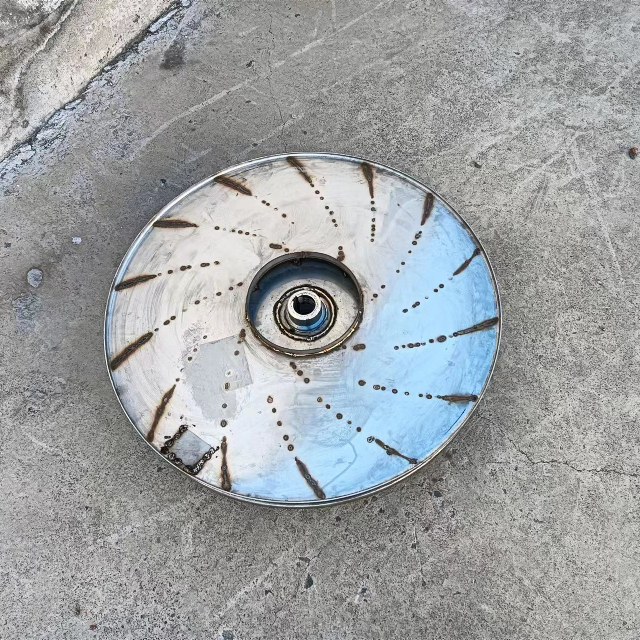 AZY60-2000-37汽轮机轴封抽风机 轴加风机叶轮 不锈钢翻边 强度高