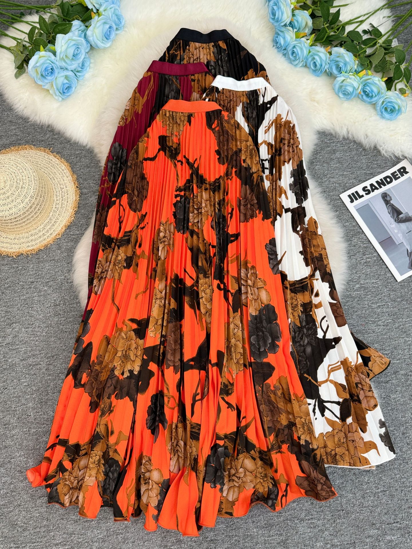 (Cross-border trading), long retro classic long skirt, European style, high-quality style, A-line