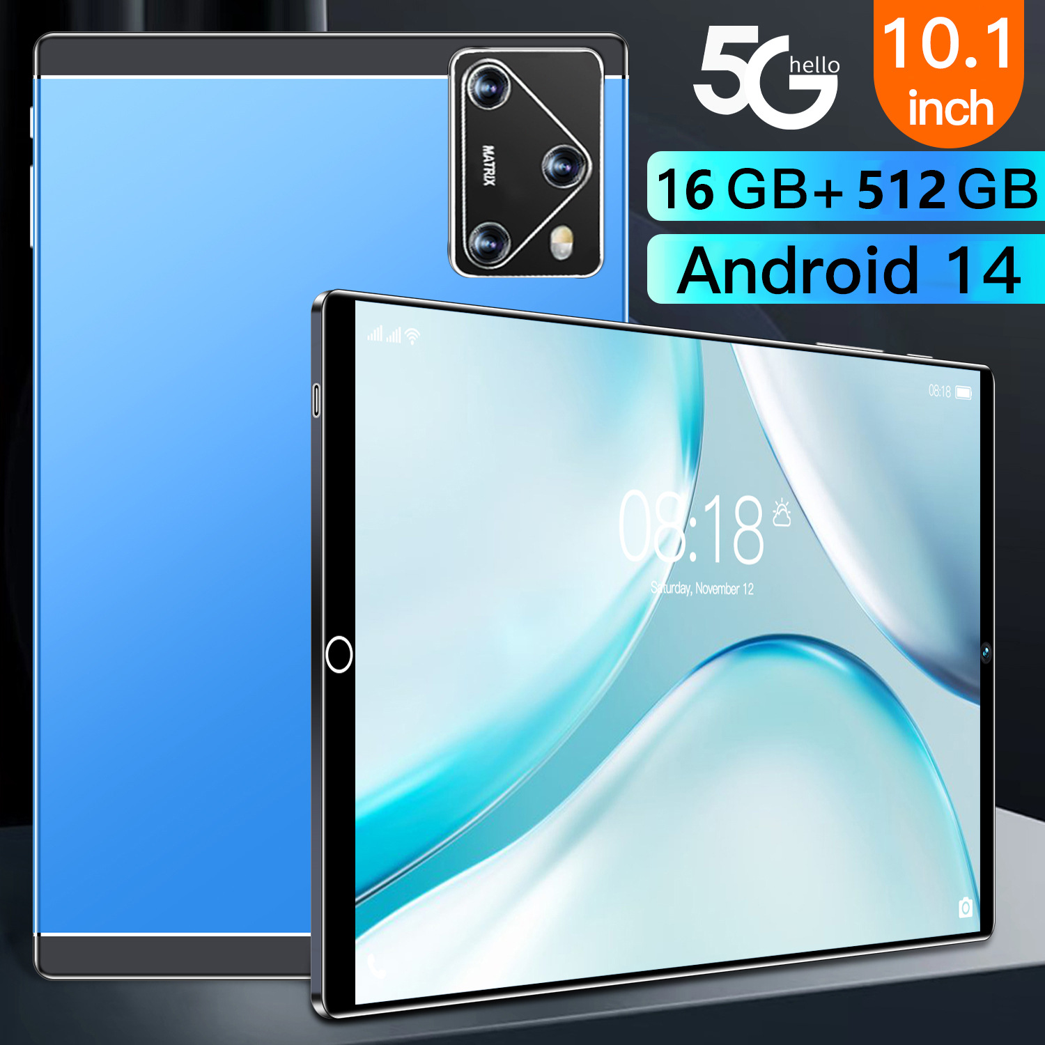 2024新品爆款双卡双待厂家批发跨境外贸10.1寸平板电脑现货超薄机