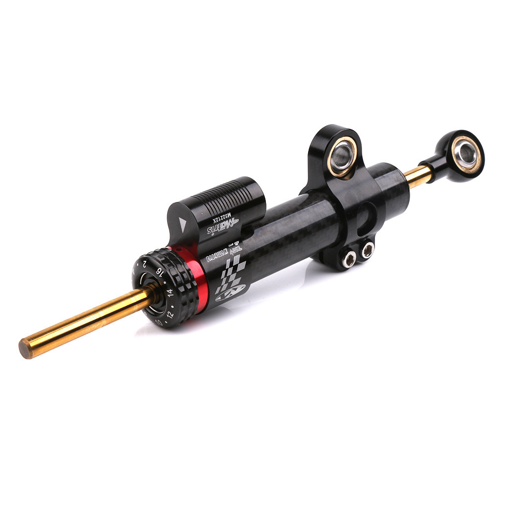 Amortiguador de fibra de carbono ajustable para Kawasaki Honda Suzuki de gran cilindrada motocicleta de carreras callejeras