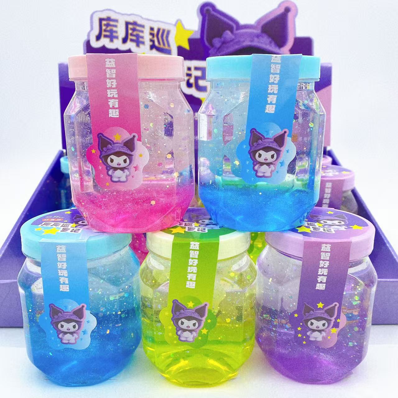 Niños de alta permeabilidad espumante colorido brillo desprimir barro cristalino barro colorido juguetes de barro slime