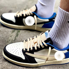 莆田鞋纯原AJ牛皮闪电倒钩黑武士摩卡乔1男鞋运动篮球鞋休闲鞋