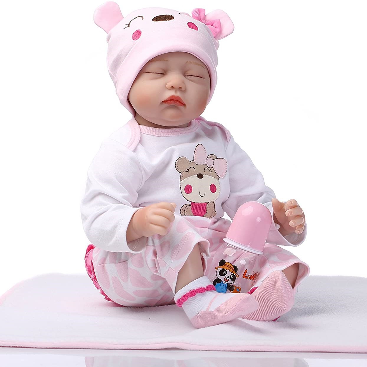 22 pulgadas juguetes transfronterizos pesados suministro lindo bebé simulación suave muñeca renacer muñeca comercio electrónico