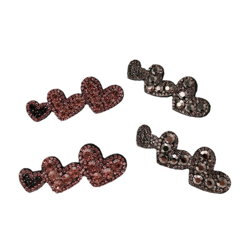 Diámetro completo amor clip de cabello de cabeza de mujer clip de cabello de borde de moda de alta gama clip de frangeo lateral clip de cabello al por mayor