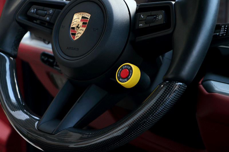 Suitable for Porsche steering wheel SC ejection knob button Ma Cayenne 718 Pa Lamela 911Taycan modification