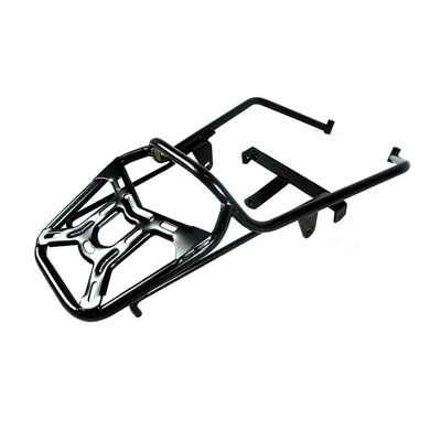 anti-fall bar rear shelf – Motorcycle bumper - black-carbon-steel-190ss-reinforced-rear-shelf