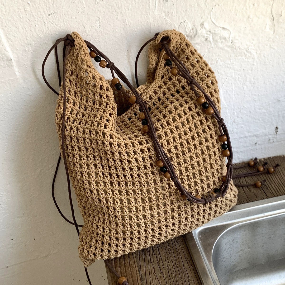 2025 New Summer Hollow Woven Bag For Women, Large Capacity Beach Straw Bag For Seaside Vacation, Shoulder And Crossbody Bag - Thumbnail 4