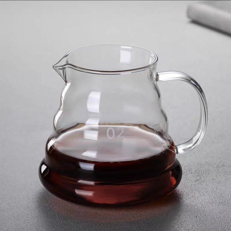 Creativa nube de vidrio borosilicato cafetera hogar transparente filtro de vidrio compartir olla climatizada olla de mano