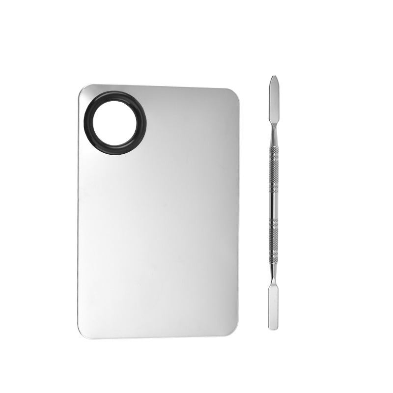 Herramienta de manicura Road Silk paleta de acero inoxidable paleta de colores palo de belleza maquillaje herramienta de mezcla de colores