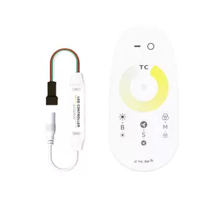 艾品LED色温MINI控制器迷你双路触摸遥控霓虹三线色温控制器