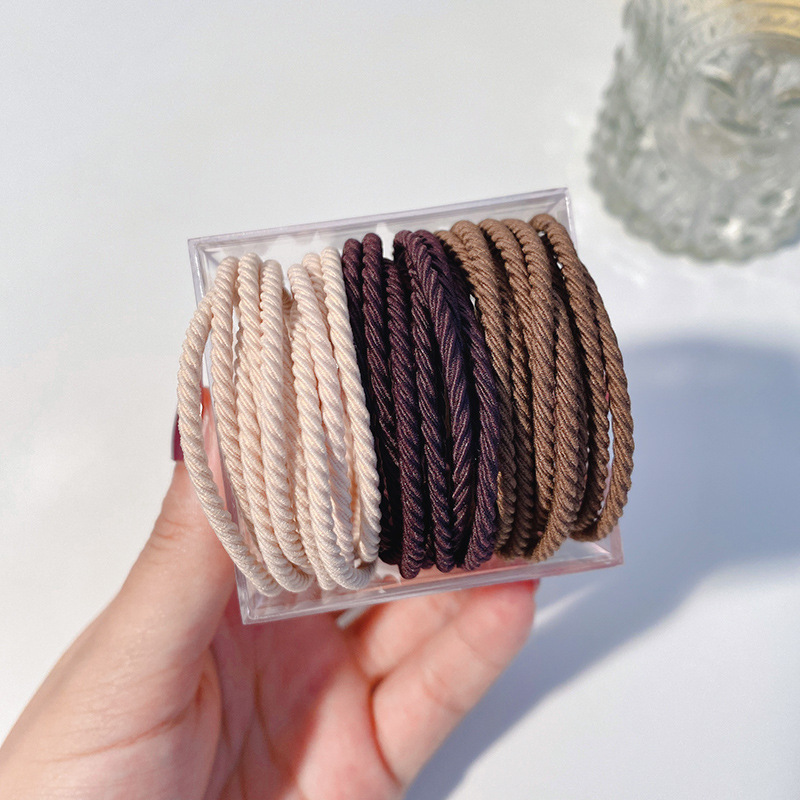 Caricatura encantadora anillo de pelo pulgar no daña el cabello de los niños correa de correa pequeña cuerda de cabello para niñas cuerda de cabello