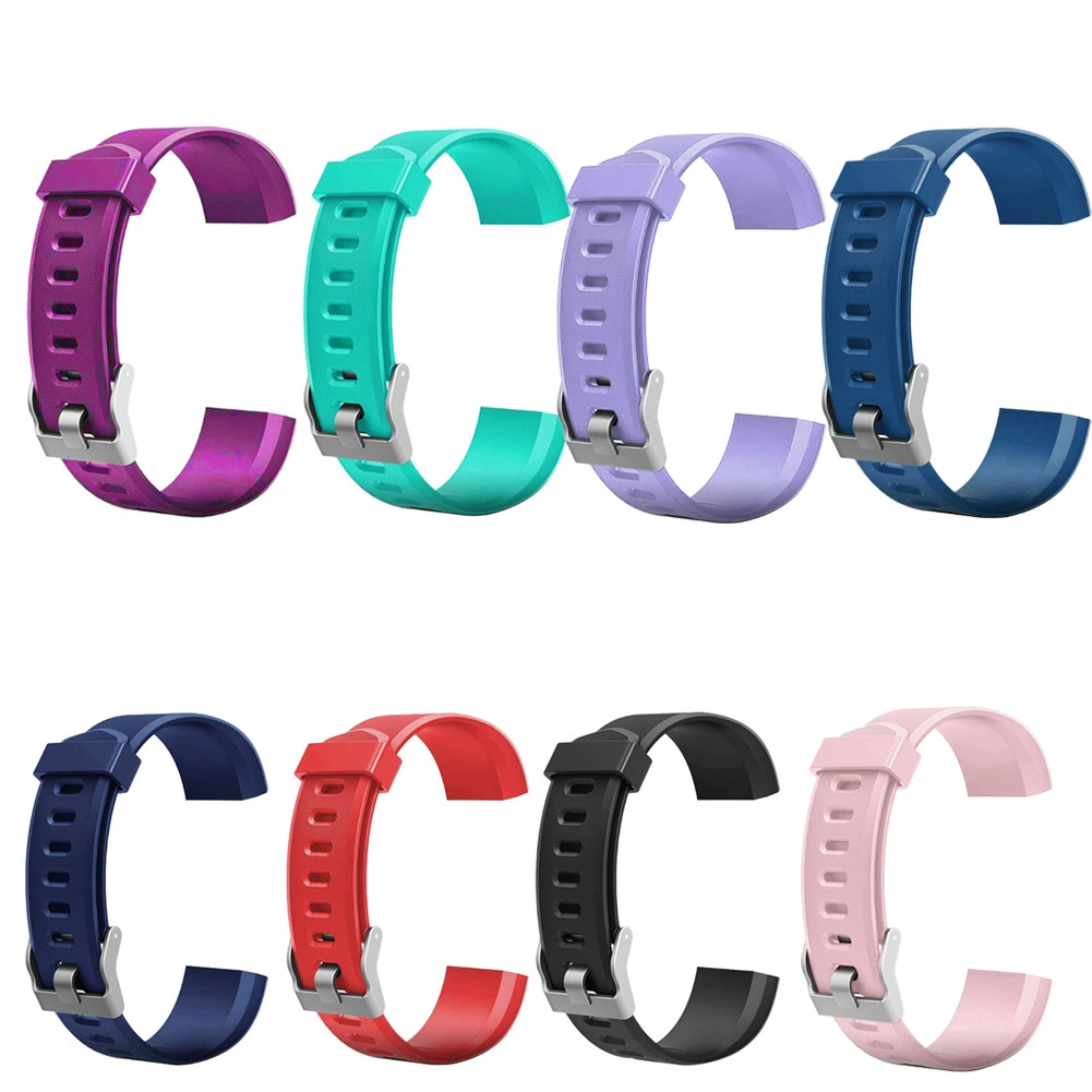 Подходит для Aidu ID115PLUS HR силиконовый ремешок для часов спортивный ремешок с металлической пряжкой