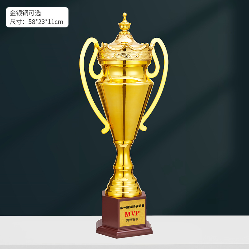 Oro plata cobre metal gran trofeo baloncesto competencia deportes reunión escuela creativa gran partido de Fútbol personalizado medalla grande