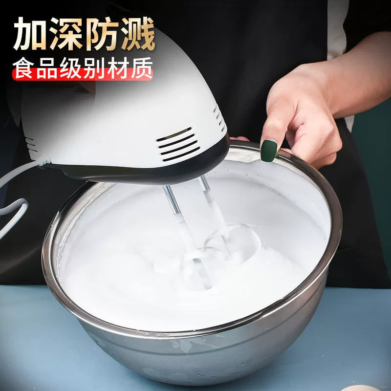Миска из нержавеющей стали для выпечки яиц, кухонная раковина, круглая миска для супа и миска для риса