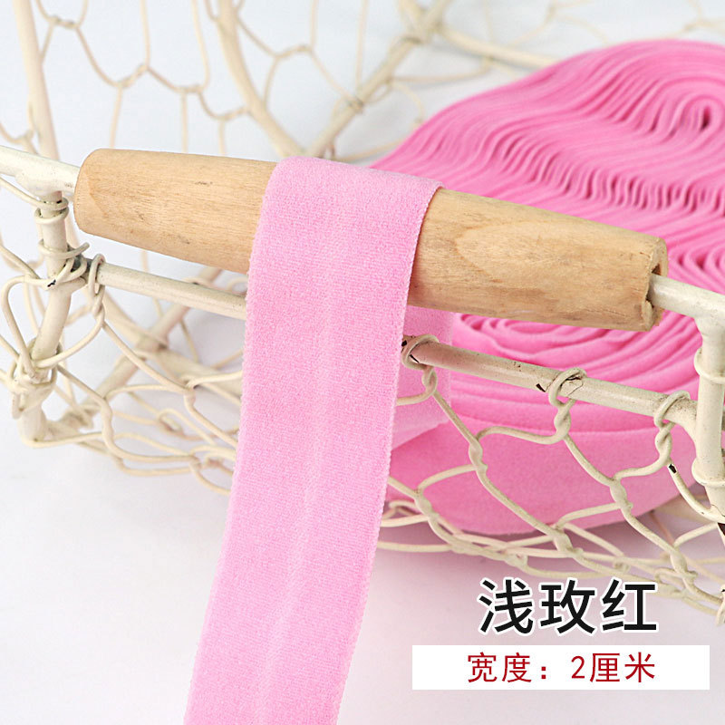 Tira de borde elástico de algodón accesorios de tela tira de borde de ropa de bebé cinta ropa interior banda elástica correa de tela plegable