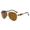 Men's fashionable metal sunglasses for leisure, city style