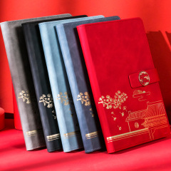 A5國潮筆記本禮盒套裝復古書籤搭金屬扣國潮文創禮品記事本子批發