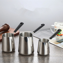 Fancy milk pot stainless steel thickened food supplement pot baby cooking mini deep pot oil-saving small frying pan Moka pot