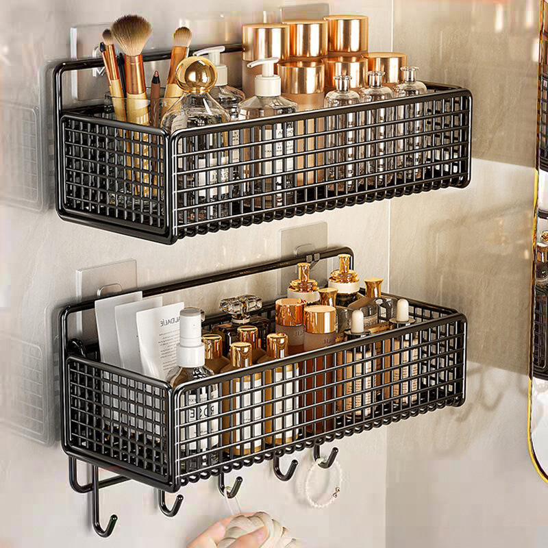 Home Bathroom Storage Rack Wall-Mounted Punch-Free Bathroom Sink Bathroom Toilet Storage Rack