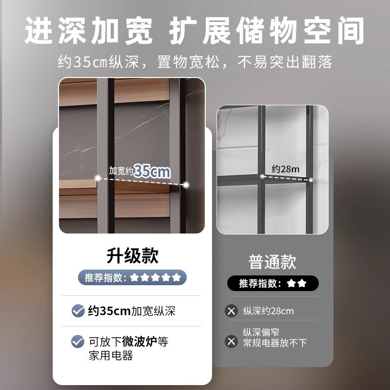 Estante multifunción de cocina Estante de almacenamiento de utensilios de cocina de horno microondas de varios pisos Estante de almacenamiento Estante simple para el hogar Estante de artículos diversos