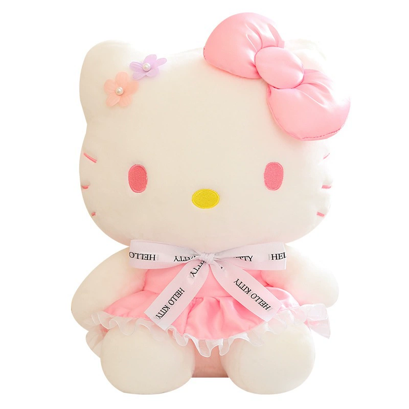 Футляр Hello Kitty, hello kitty, милая кукла, плюшевая игрушка для друга, цветочная, подарок для девочки