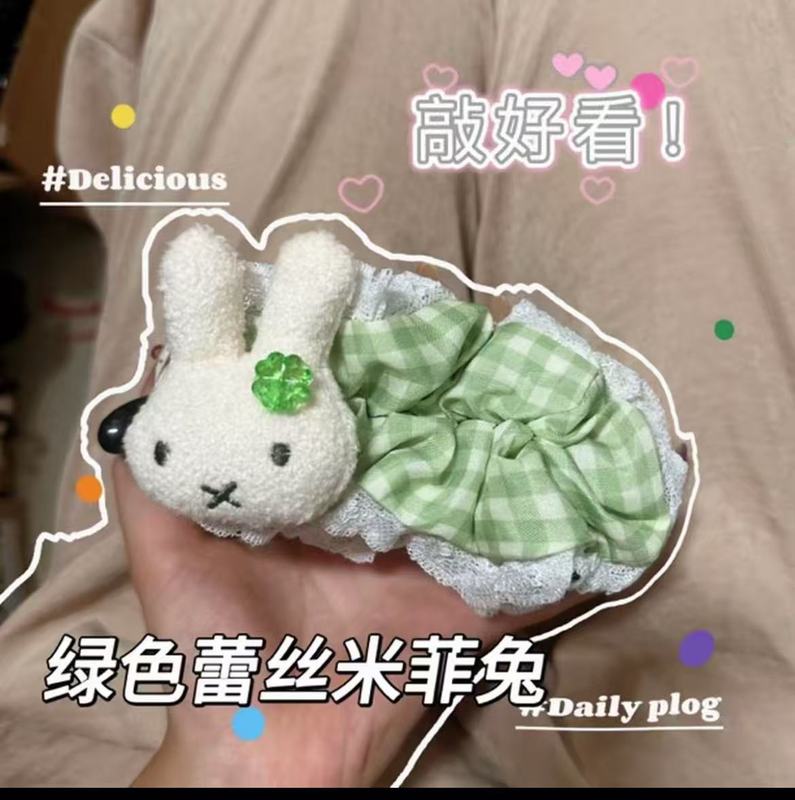 新款可爱波点大号米菲兔巨显发量香蕉夹后脑勺盘发神器百搭甜美少|undefined