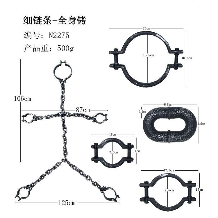 Transfronterizos Halloween cosplay props prisión plástico esposas esposas cabina secreta escape esposas decoración de casa embrujada