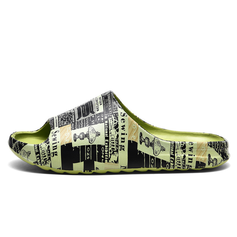 Zapatillas de hombre 2024 ultra suave interior de verano de moda casual de moda de fondo grueso zapatillas de baño caseras