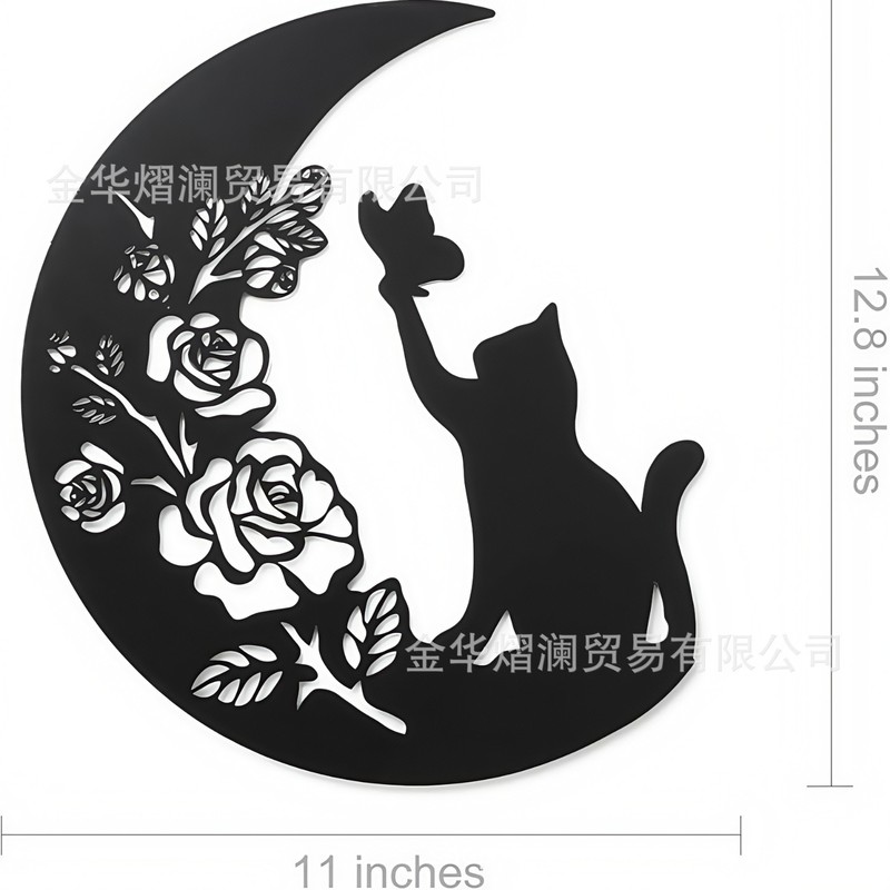 クロスボーダー鉄のシルエットヨーロッパスタイルの鉄絵画工芸品吊り下げ金属壁装飾絵画現代アート壁装飾|undefined