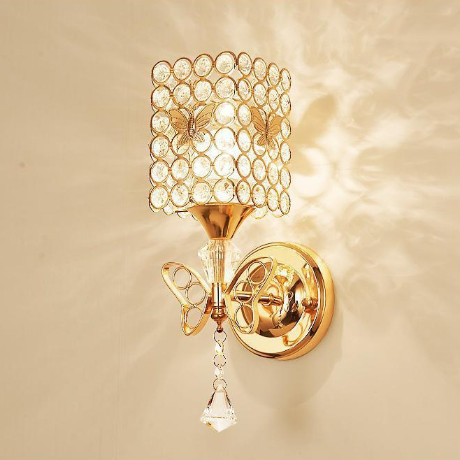 Nuevo moderno minimalista dormitorio lámpara de noche protección ocular lámpara de pared de cristal salón estudio corredor pasillo escalera lámpara