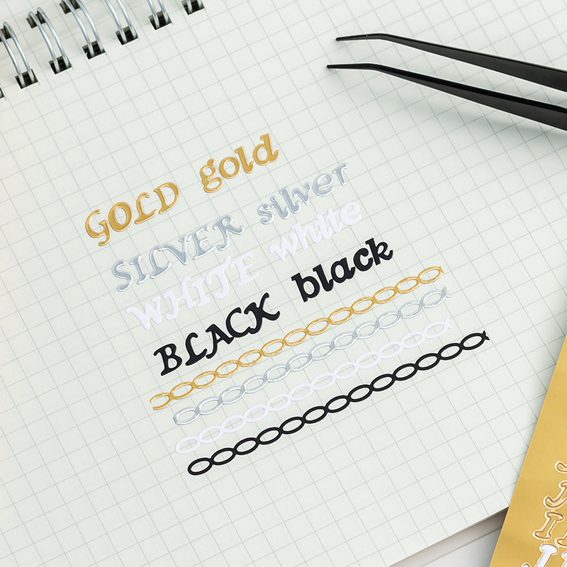 Gu Ka tarjeta pequeña decoración ins estrella marca pegatinas de material Colorido PVC letras inglesas y números mano cuenta pegatinas