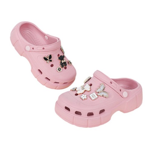 Children's Crocs women's older infants 4,56,78,90 years old children middle school students thick-soled slippers men