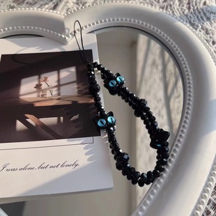 Monster Cat Mobile Phone Chain Wrist Lanyard Bead Chain High-end Hanging Chain Camera Pendant Anti-fall Original Pendant