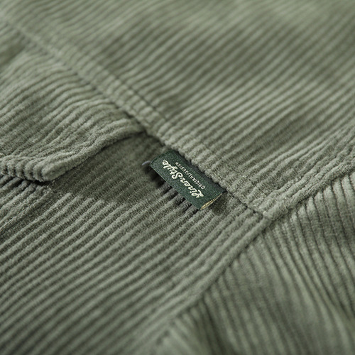 Z752日系休闲灯芯绒男士衬衫外套一件代发
