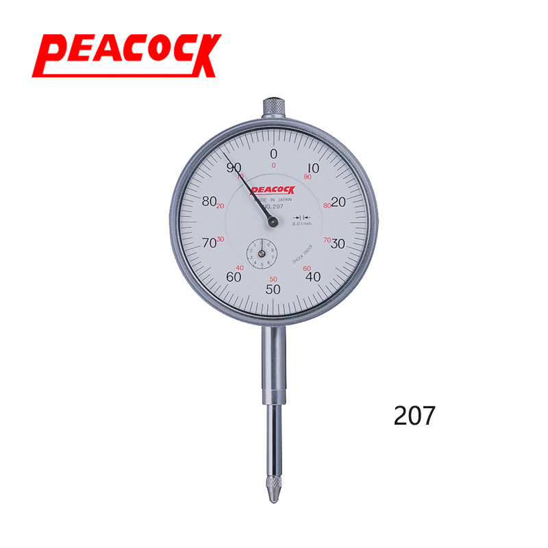 PEACOCK孔雀0.01mm大量程针盘式指示表207