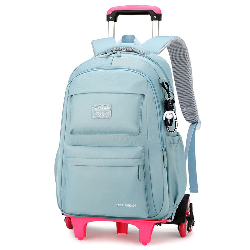 Natural Fish nuevo carro mochila primaria niñas de la Escuela de gran capacidad de descompresión protección de la columna vertebral de gran capacidad mochila entrega